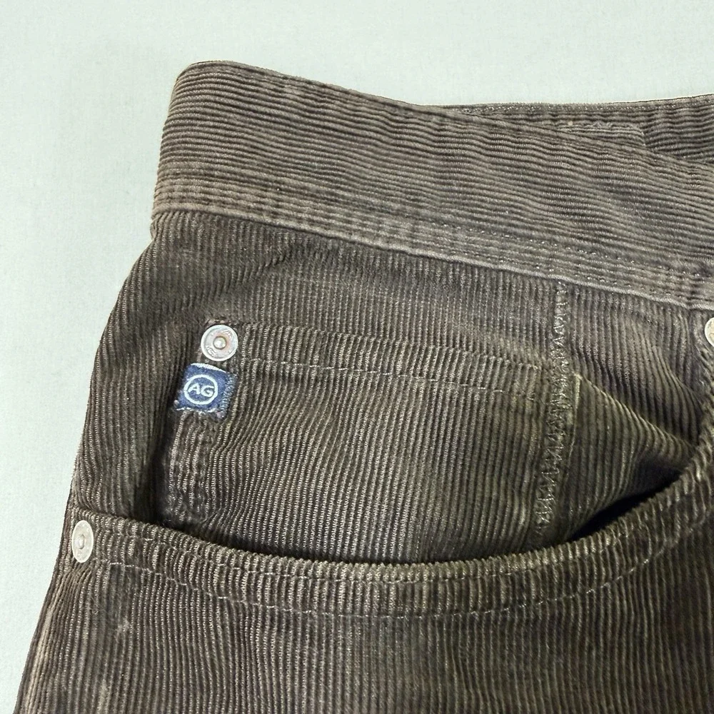 AG Adriano Goldschmied The Protege Straight Leg Corduroy Pants‎ Mens 40x36 Brown